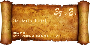 Szikula Enid névjegykártya